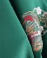 卒業式袴レンタルNo.459[シンプル]緑・花の丸ワンポイント刺繍